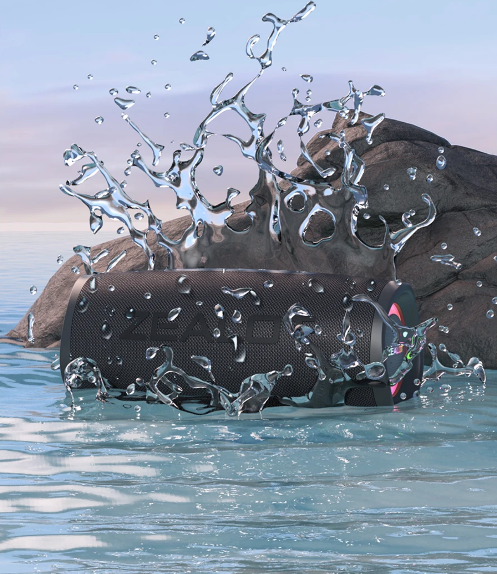 Coluna ZEALOT-S56 Bluetooth - 40W, IPX6 Impermeável com Excelentes Graves Coluna ZEALOT-S56 Bluetooth - 40W, IPX6 Impermeável com Excelentes Graves